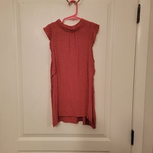 High Neck Ruffle Tank